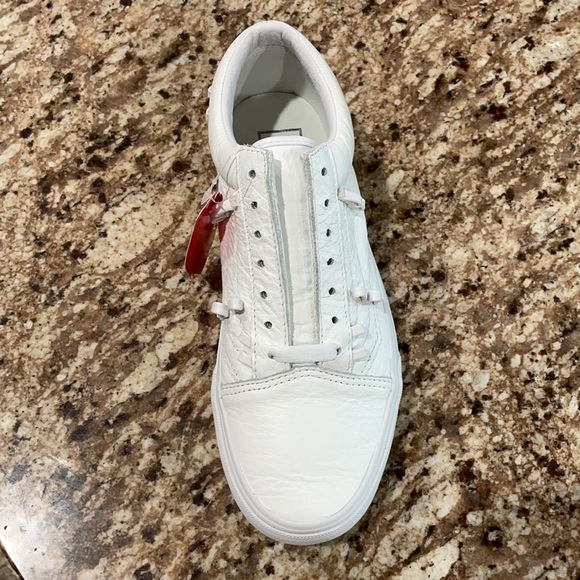 Vans Old Skool Platform Chain Leather True White - Picture 6 of 9